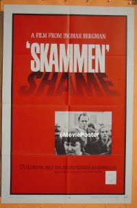 #643 SHAME 1sh '69 Ingmar Bergman 