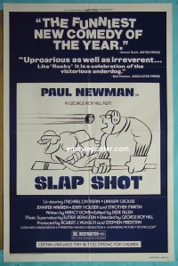 #5395 SLAP SHOT B 1sh '77 Paul Newman, hockey 