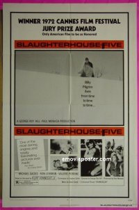 #9735 SLAUGHTERHOUSE-5 1sh '72 Sacks, Leibman 