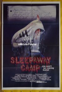 #685 SLEEPAWAY CAMP 1sh '83 gory image! 