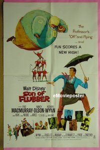 #586 SON OF FLUBBER 1sh R70 Walt Disney 