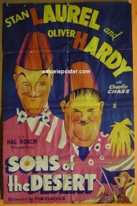 #0631 SONS OF THE DESERT 1sh R45 Laurel &Hardy 