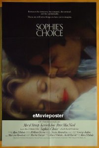 #4996 SOPHIE'S CHOICE int'l 1sh '82 Streep 