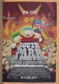 #256 SOUTH PARK 2-sided adv 1sh '99 Cartman