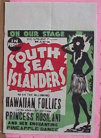 #027 SOUTH SEA ISLANDERS 1sh '30s Hawaiian! 
