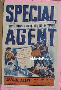 #194 SPECIAL AGENT 1sh '49 Eythe, Reeves 