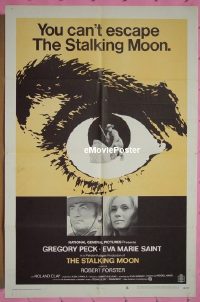 s265 STALKING MOON style B one-sheet movie poster '68 Gregory Peck