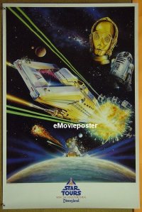 #361 STAR TOURS special poster '87 Star Wars 