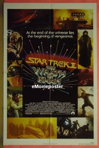 #2859 STAR TREK 2 1sh '82 Nimoy, Shatner 