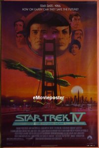 #9779 STAR TREK 4 1sh '86 Nimoy, Shatner 