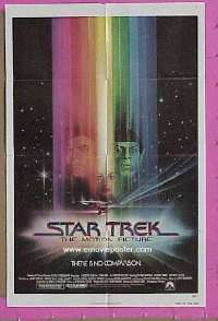 v026 STAR TREK advance one-sheet movie poster '79 Shatner, Bob Peak art!