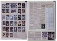 s274 STAR WARS CHECKLIST 1sh movie poster '85 great images!