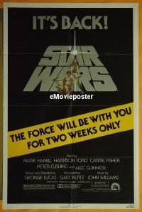 #4309 STAR WARS 1sh R81 George Lucas, Ford 