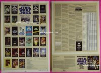 #2867 STAR WARS CHECKLIST 1sh85 great images! 