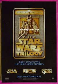 #2868 STAR WARS TRILOGY 1sh '97 George Lucas 