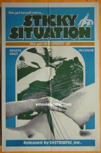 #7664 STICKY SITUATION 1sh '75 all gummed up! 