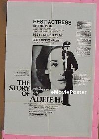 #211 STORY OF ADELE H 1sh '75 Truffaut 