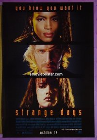 #2874 STRANGE DAYS DS advance 1sh '95 Fiennes 