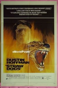 #130 STRAW DOGS 1sh '72 best style! 