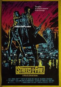 #553 STREETS OF FIRE 1sh 84 Pare, Lane, Hill 
