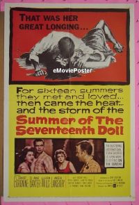 #698 SUMMER OF THE 17th DOLL 1sh '60 Borgnine 