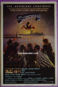 B048 SUPERMAN 2 one-sheet movie poster '81 Christopher Reeve