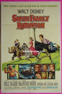 #9841 SWISS FAMILY ROBINSON 1sh R75 Disney 
