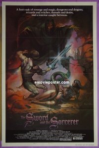 #687 SWORD & THE SORCERER 1sh '82 Horsely 