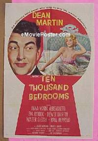 #199 10,000 BEDROOMS 1sh '57 Dean Martin 