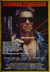#290 THE TERMINATOR 1sh '84 Schwarzenegger