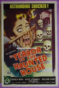 #1451 TERROR IN THE HAUNTED HOUSE 1sh '58 