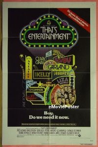 #631 THAT'S ENTERTAINMENT 1sh '74 Astaire 