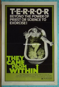 #2830 THEY CAME FROM WITHIN 1sh 76 Cronenberg