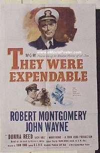 #697 THEY WERE EXPENDABLE military 1sh R60s 