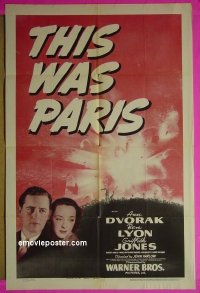 #1466 THIS WAS PARIS 1sh '42 Ann Dvorak 