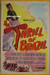 #724 THRILL OF BRAZIL 1sh '46 Evelyn Keyes 