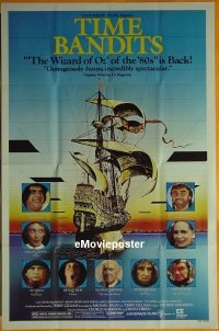 #497 TIME BANDITS 1sh R82 Cleese, Connery 