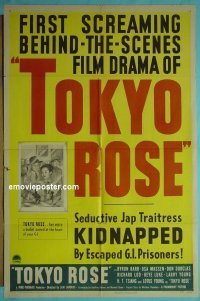#5565 TOKYO ROSE 1sh '46 WWII traitor! 