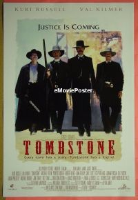 #568 TOMBSTONE DS 1sh '93 Russell, Kilmer 