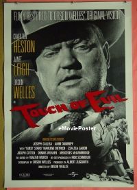 s362 TOUCH OF EVIL one-sheet movie poster R98 Orson Welles, Heston