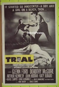 #1488 TRIAL teaser 1sh '55 Glenn Ford 
