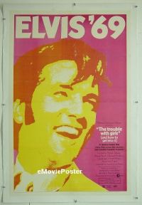 #144 TROUBLE WITH GIRLS linen 1sh '69 Elvis 