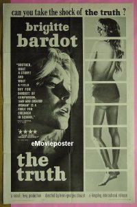 #744 TRUTH 1sh '61 Brigitte Bardot 