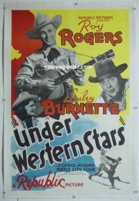 #0564 UNDER WESTERN STARS linen 1sh 38 Rogers 