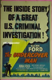 #645 UNDERCOVER MAN 1sh '49 Glenn Ford 