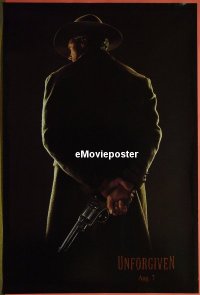 #353 UNFORGIVEN teaser 1sh '92 Clint Eastwood 