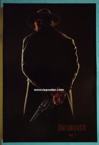 #2874 UNFORGIVEN DS teaser 1sh '92 Eastwood