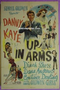 #5631 UP IN ARMS 1sh '44 Danny Kaye 