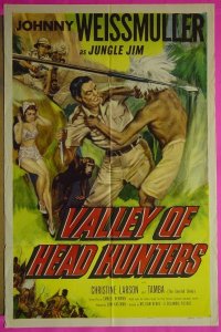 #5642 VALLEY OF HEAD HUNTERS 1sh '53 