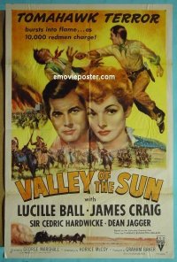 #5644 VALLEY OF THE SUN 1sh R53 Lucille Ball 